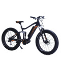 Bicicleta eléctrica con suspensión total Ebike Bafang Max Drive MID Motor Fat Neumático